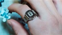Orologio Casio Ring Watch in Acciaio CRW-001-1ER - CRW-001-1ER